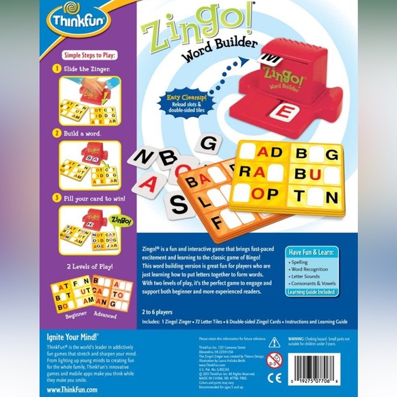 Zingo Game Word Builder - Fun Early Reading Game - Picture 6 of 7